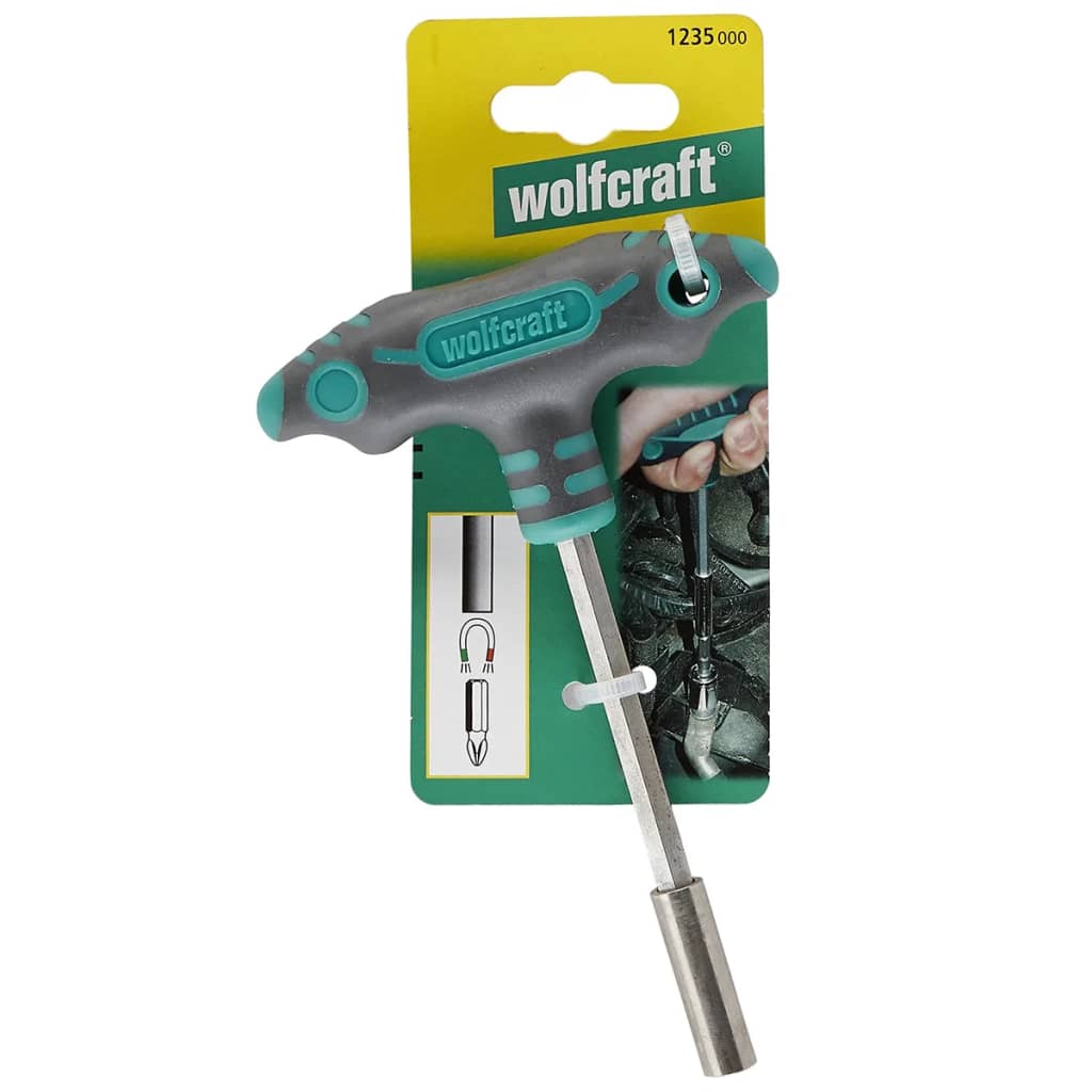 wolfcraft skruetrækker med T-håndtag og bitholder 1235000