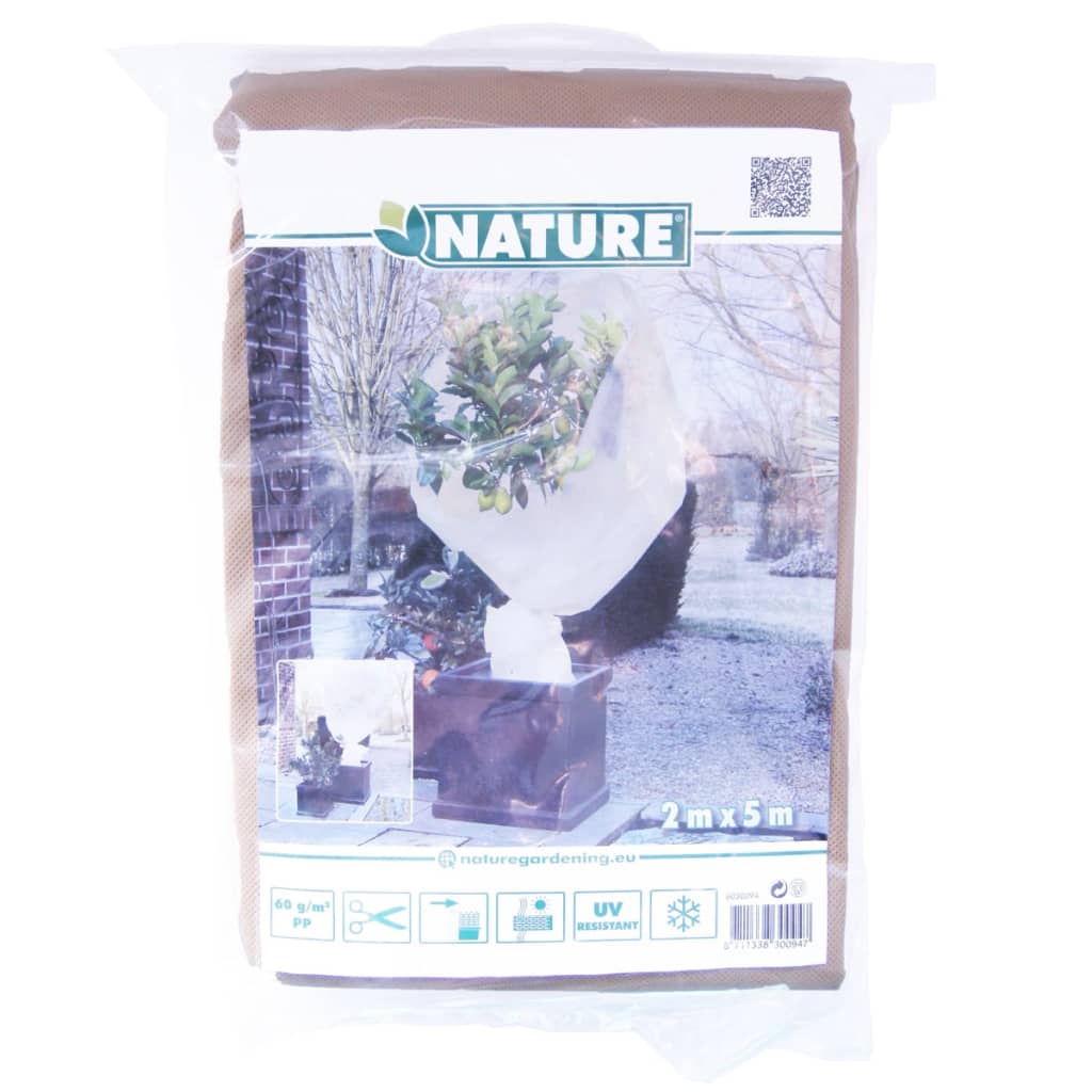 Nature frostdækken i fleece 60 g/m² 2 x 5 m beige