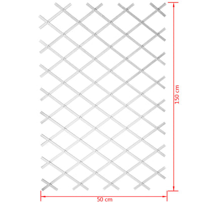 Nature haveespalier 50x150 cm PVC hvid 6040701