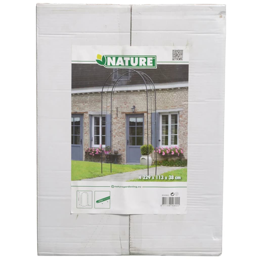 Nature havebue 229x38x113 cm metal sort