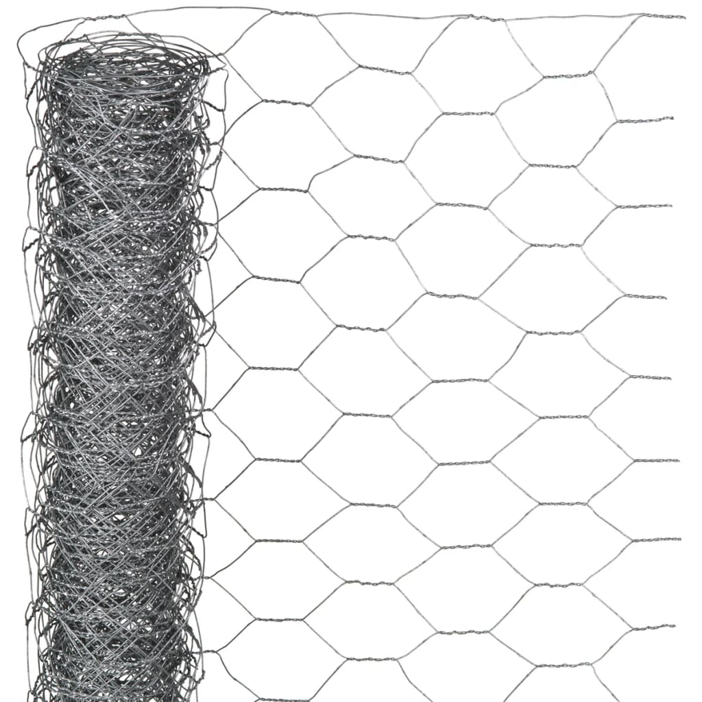 Nature sekskantet trådnet 1x10 m 40 mm galvaniseret stål