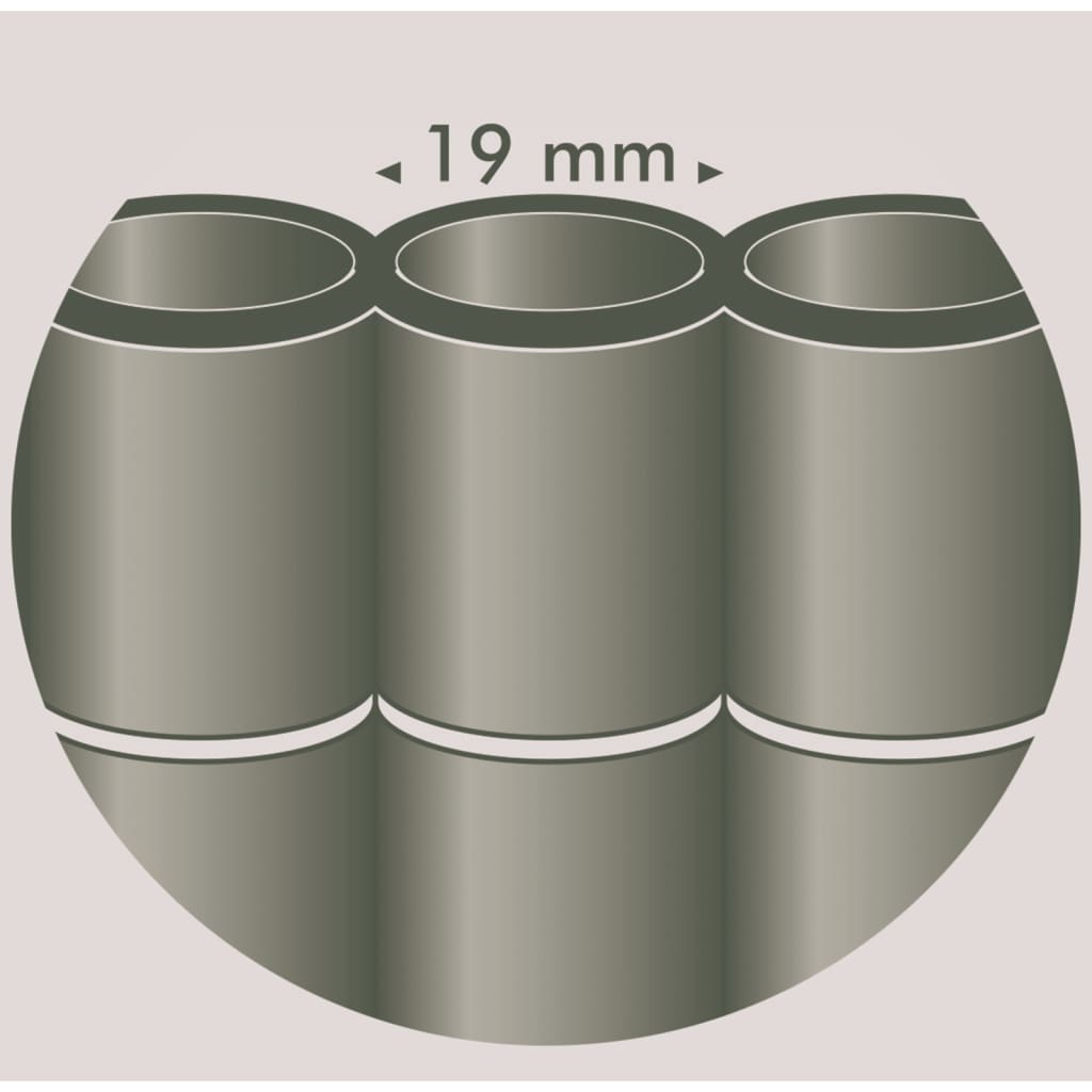 Nature haveskærm dobbeltsidet 1 x 3 m PVC grøn