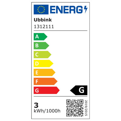 Ubbink vandfaldssæt med LED-lys Nevada 30 cm rustfrit stål