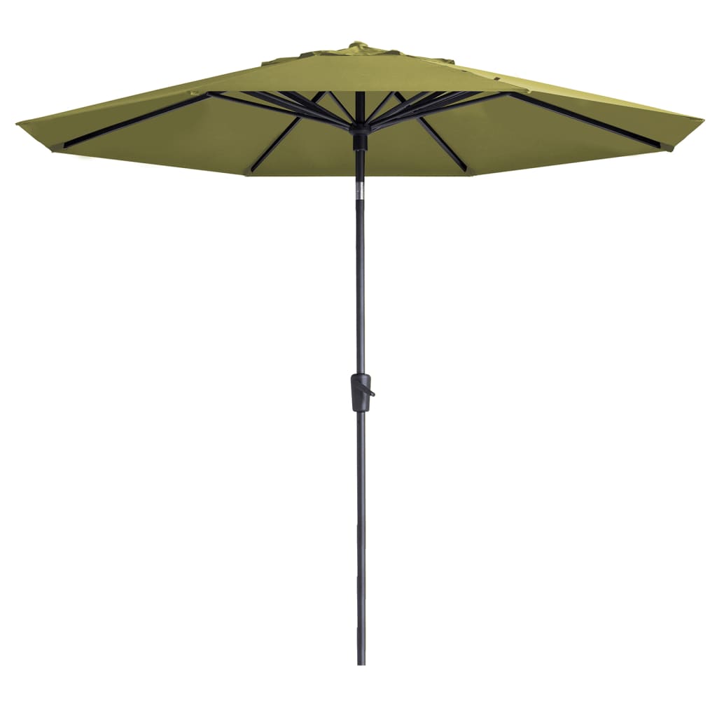 Madison parasol Paros II Luxe 300 cm salviegrøn