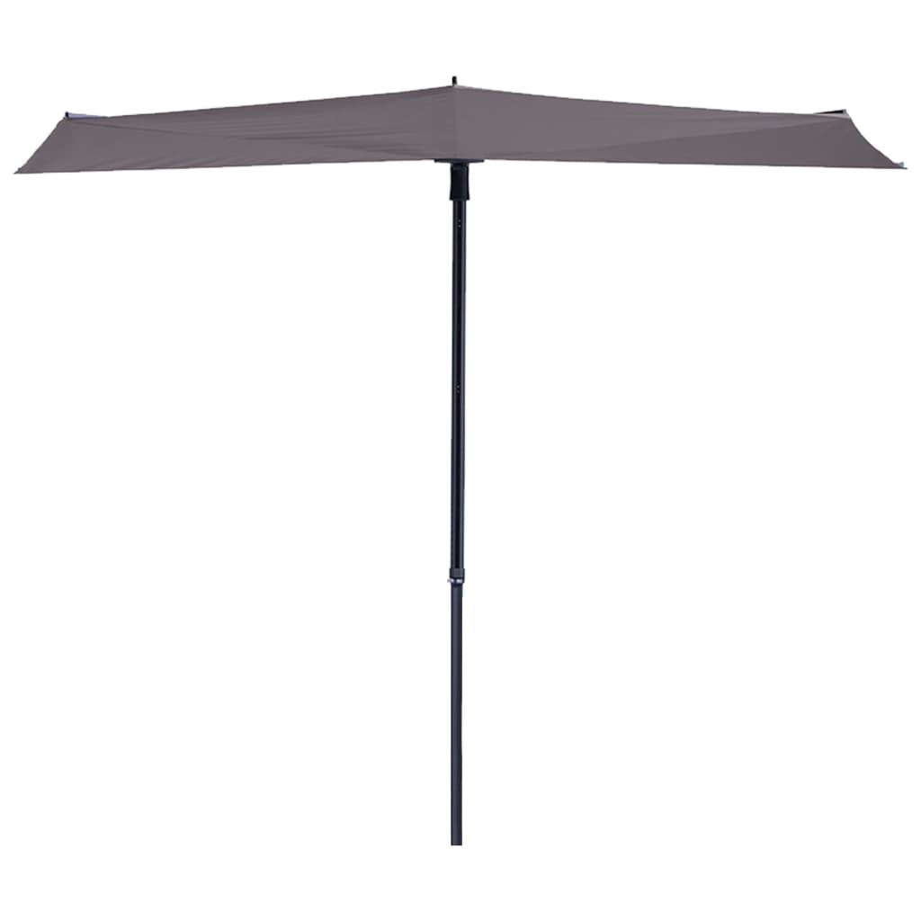 Madison altanparasol Sun Wave 270x150 cm gråbrun PAC3P015