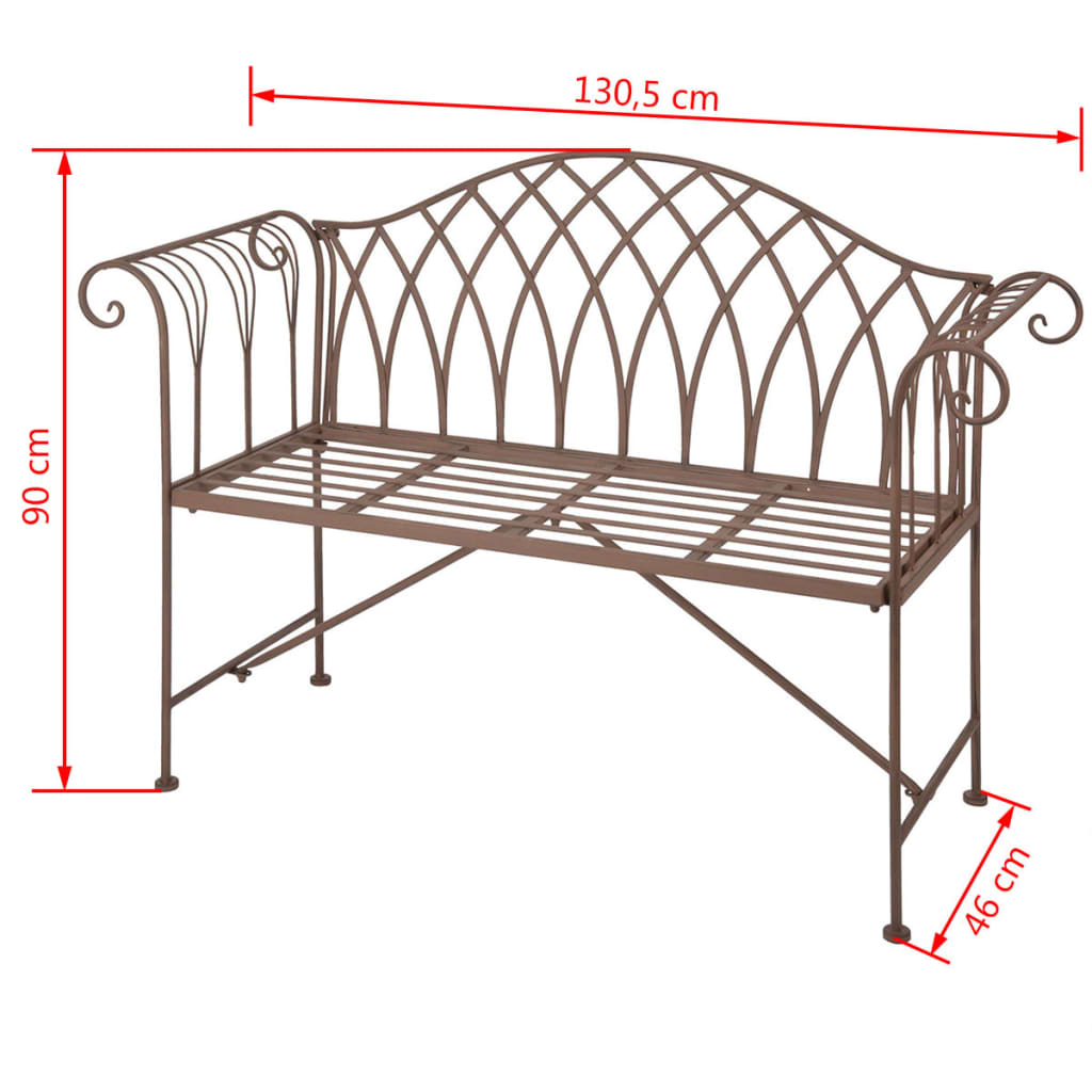 Esschert Design havebænk klassisk engelsk stil MF009 metal