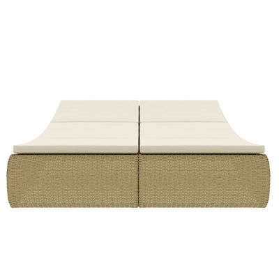 loungeseng polyrattan beige