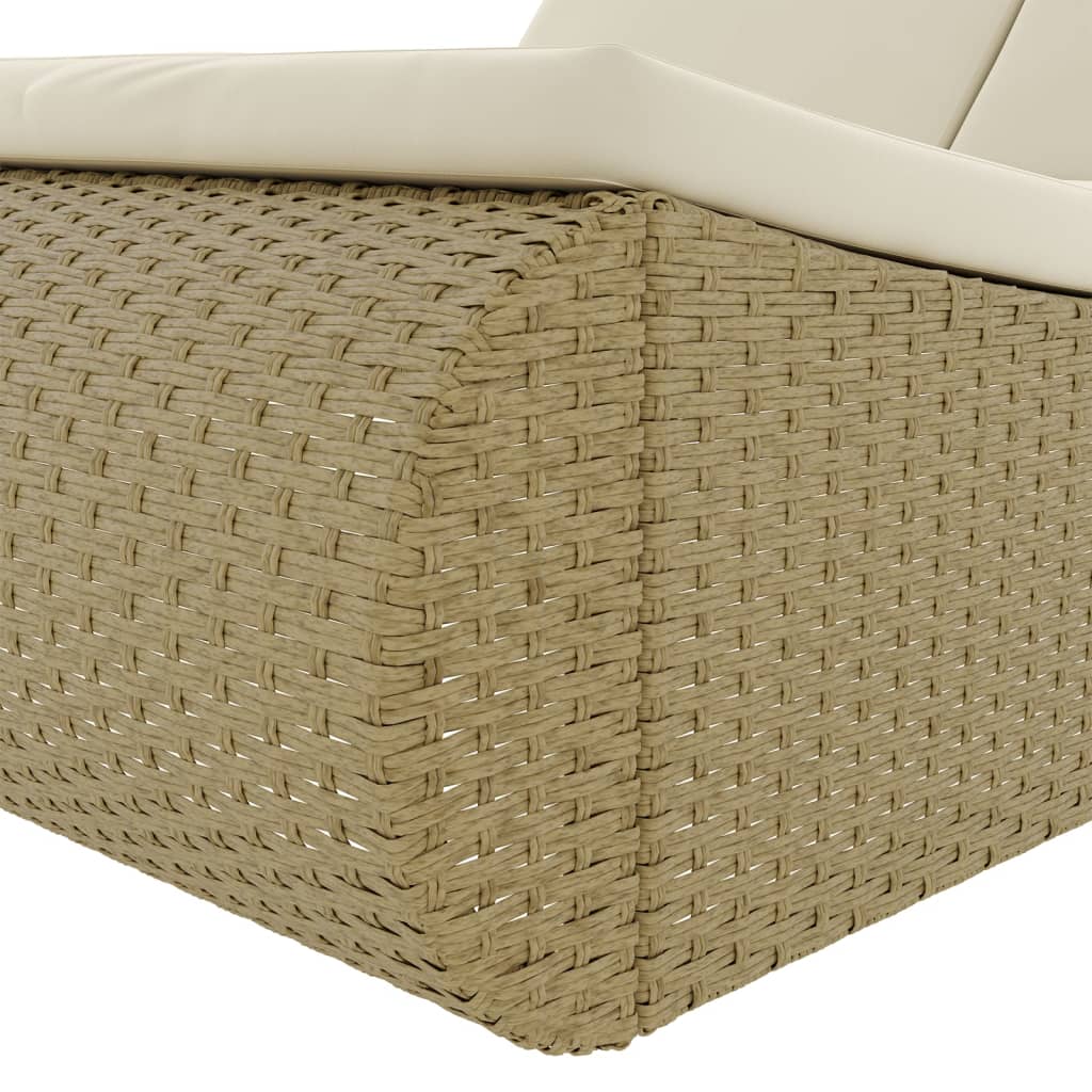 loungeseng polyrattan beige