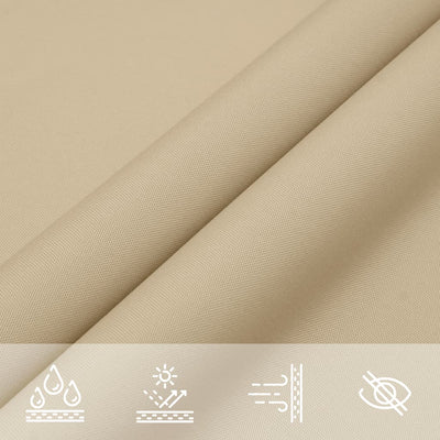 solsejl oxford-stof firkantet 2 x 2 m beige