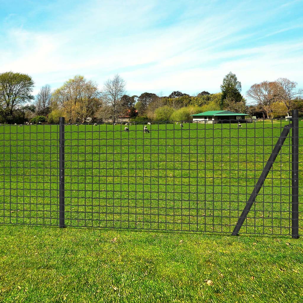 eurohegn 10 x 0,8 m stål grå