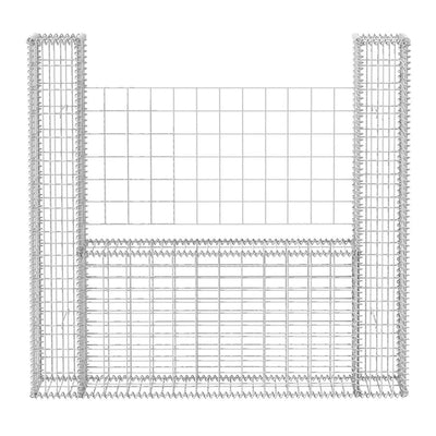 gabionkurv U-formet stål 160 x 20 x 150 cm