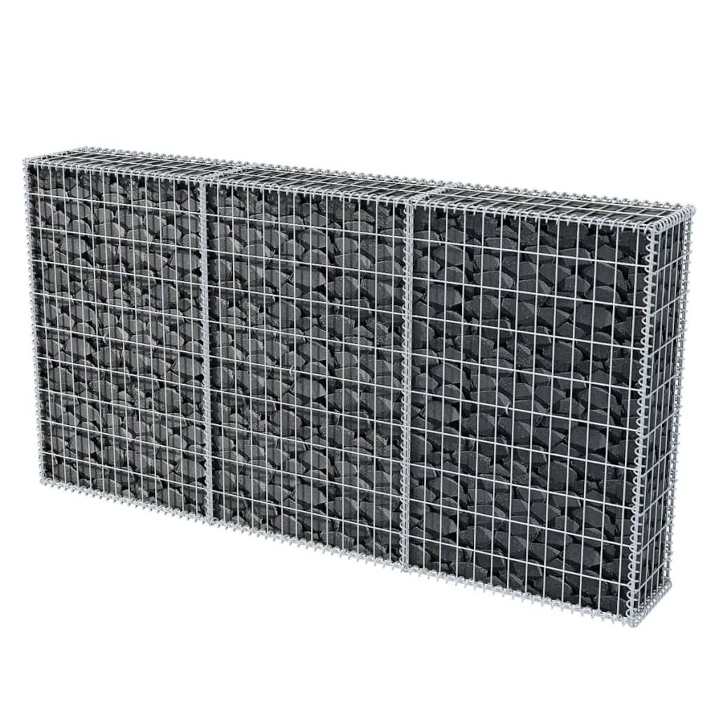 gabionkurv 200 x 30 x 100 cm galvaniseret stål