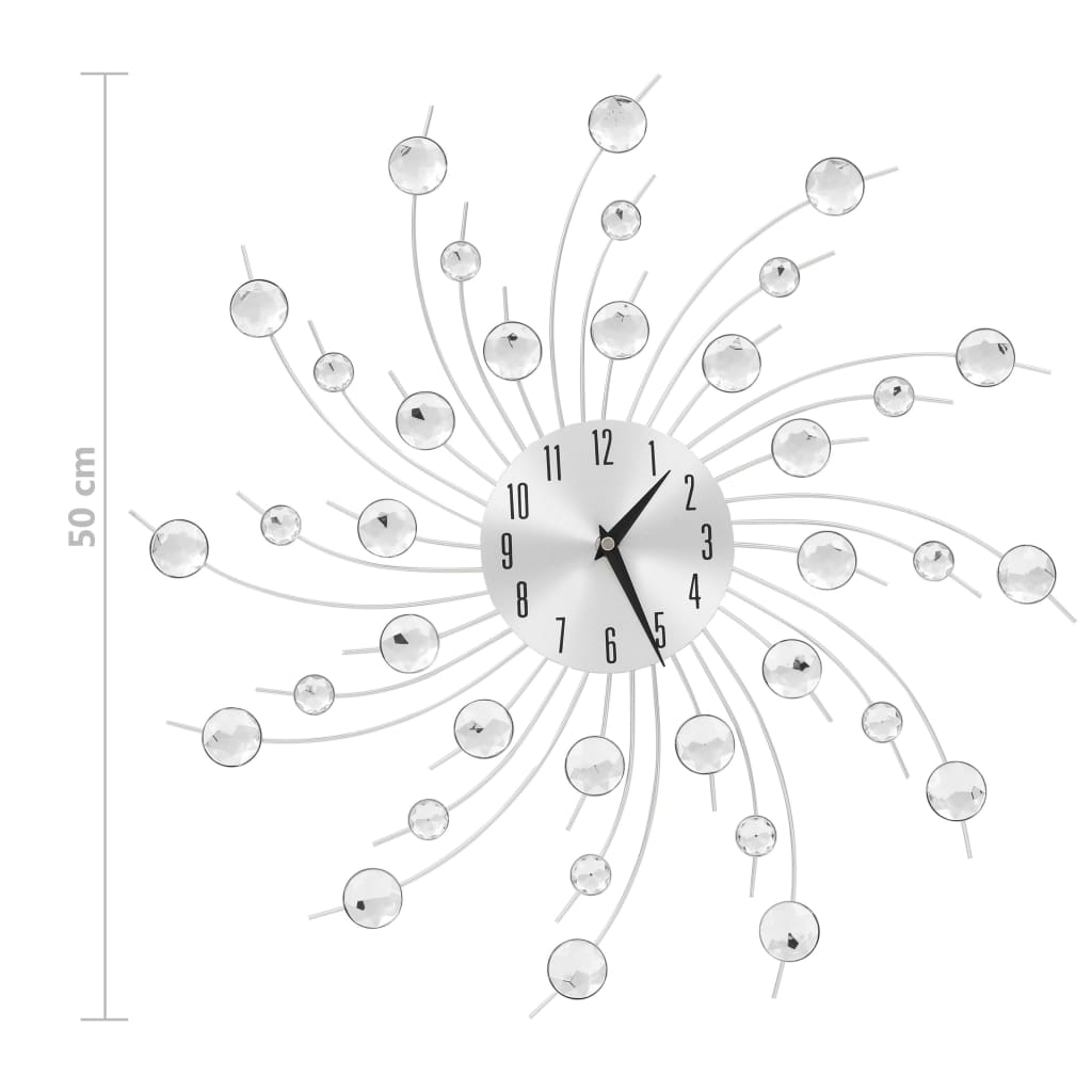 vægur med kvarts-urværk moderne design 50 cm