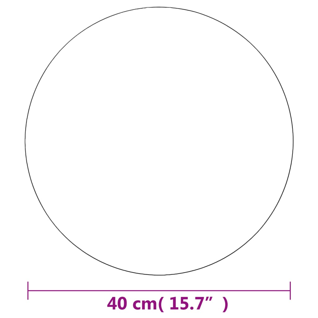 vægspejl 40 cm rundt glas