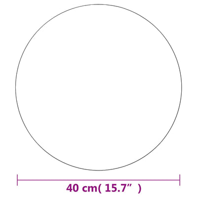 vægspejl 40 cm rundt glas