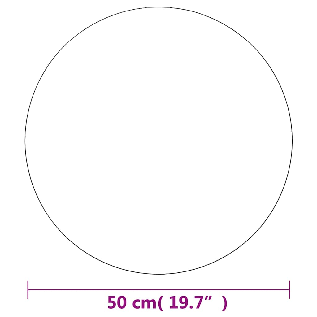 vægspejl 50 cm rundt glas