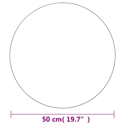 vægspejl 50 cm rundt glas