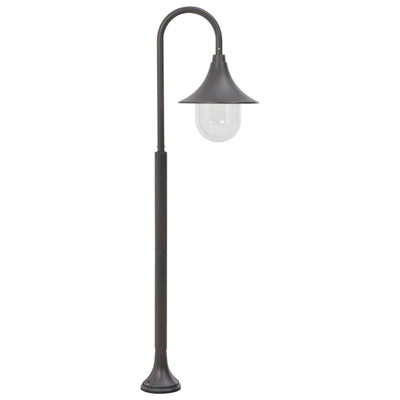 havestolpelampe E27 120 cm aluminium bronzefarvet