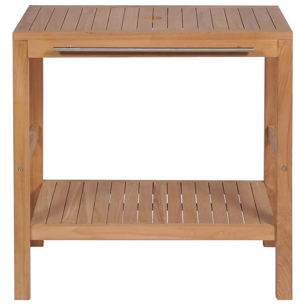 badeværelsesskab 74x45x75 cm massivt teak