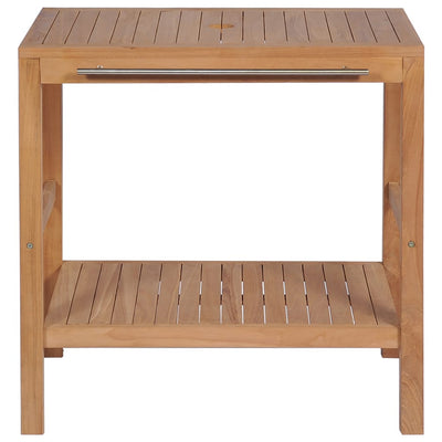 badeværelsesskab 74x45x75 cm massivt teak