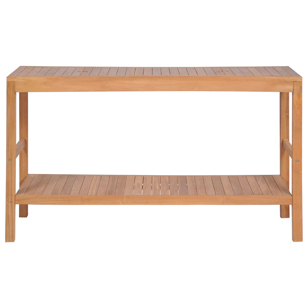 badeværelsesskab 132x45x75 cm massivt teak