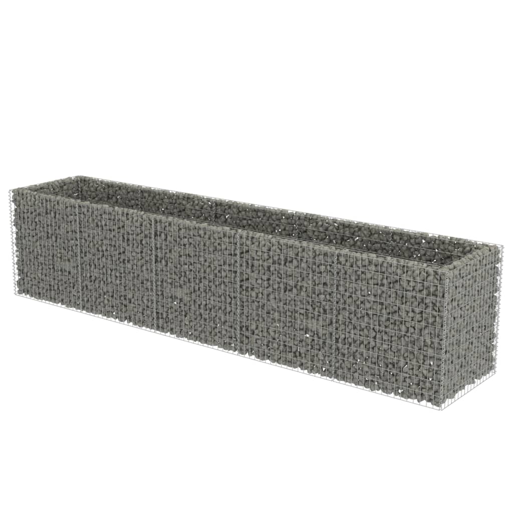 gabion-højbed 450x90x100 cm galvaniseret stål