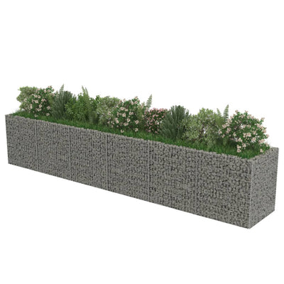 gabion-højbed 540x90x100 cm galvaniseret stål