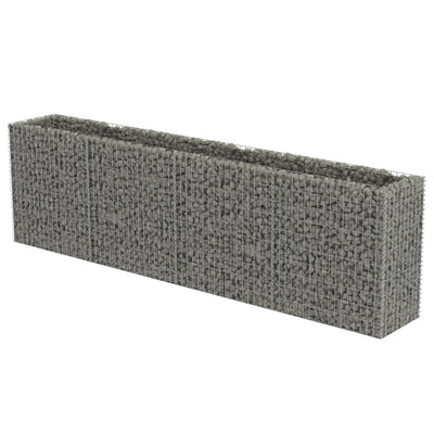 gabion-højbed 360x50x100 cm galvaniseret stål