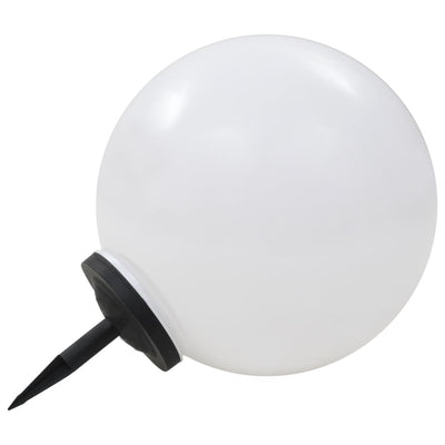 LED-solcellelampe 50 cm rund RGB-farver