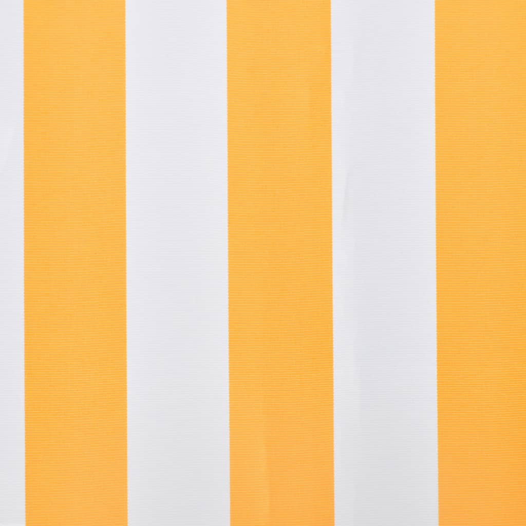 markisedug 450x300 cm orange og hvid