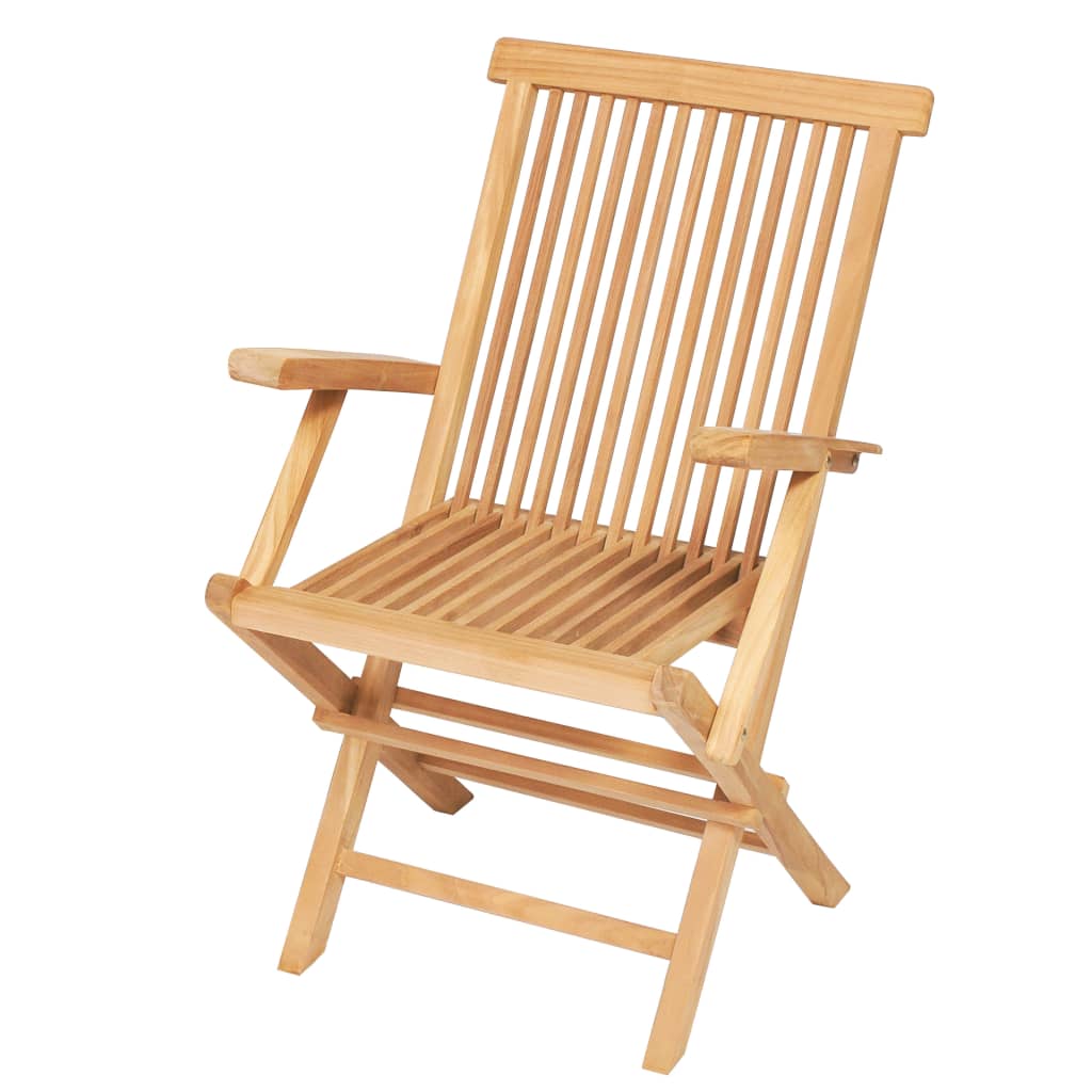 udendørs spisebordssæt 7 dele 150-200x100x75 cm massivt teak