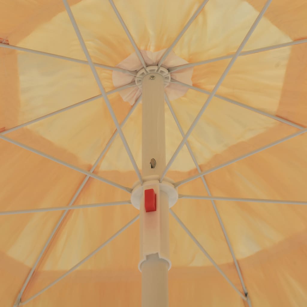 strandparasol Hawaii-stil 180 cm naturfarvet