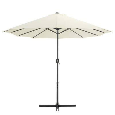 parasol 460x270 cm aluminiumsstang sandfarvet