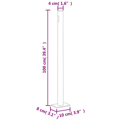 sammenrullelig sidemarkise 160 x 500 cm sort