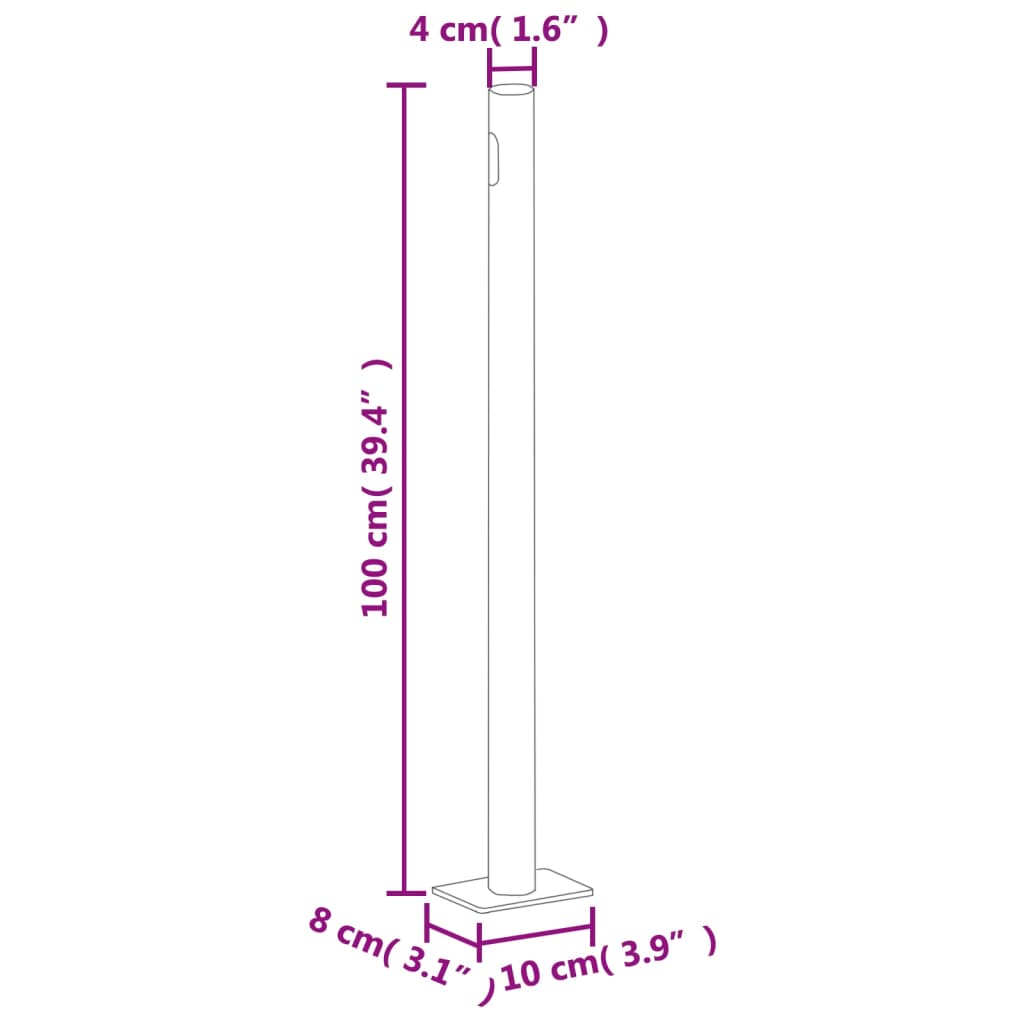 sammenrullelig sidemarkise 160 x 500 cm cremefarvet