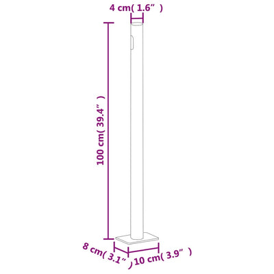 sammenrullelig sidemarkise 160 x 500 cm cremefarvet