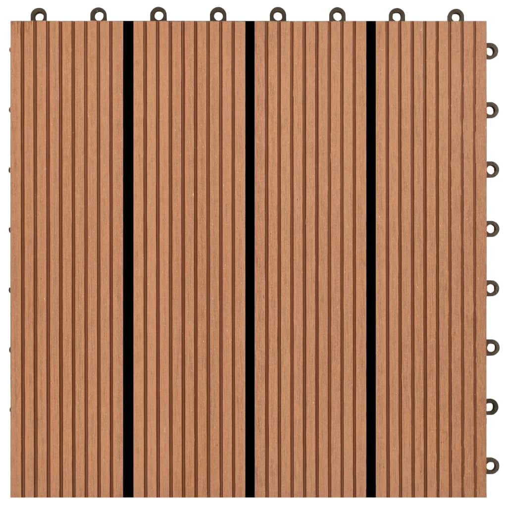 WPC fliser 30x30cm 11 stk. 1m2 brun