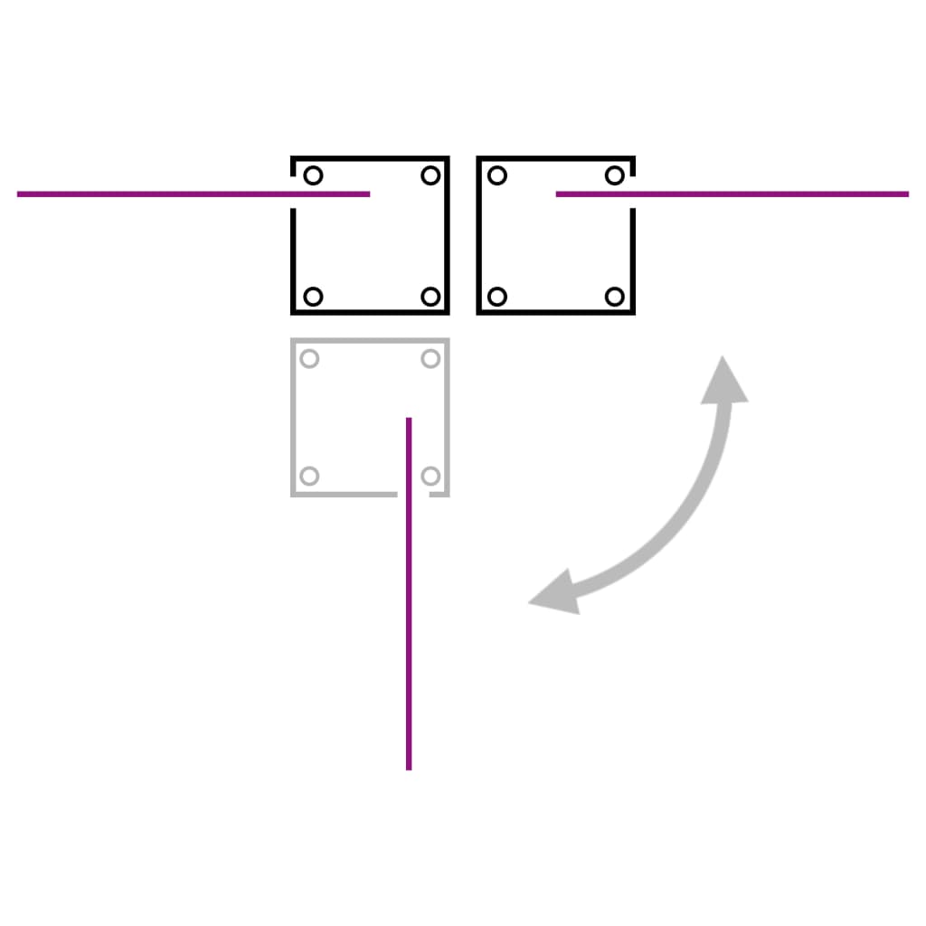 sammenrullelig sidemarkise 160x600 cm sort