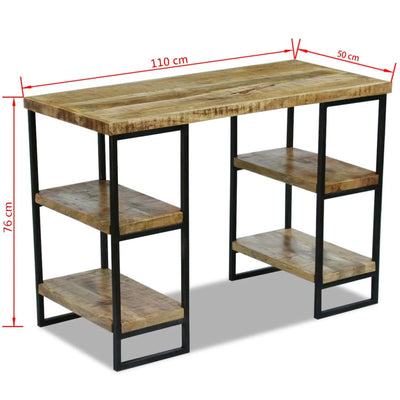 skrivebord  mangotræ 110 x 50 x 76 cm