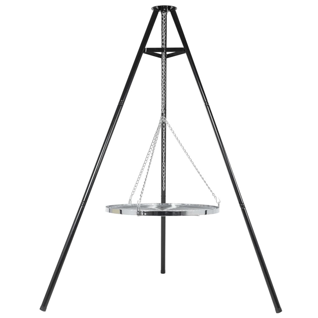 BBGRILL grill med trefod sort 172 cm BBQ TRIPOD