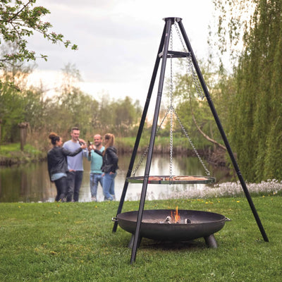 BBGRILL grill med trefod sort 172 cm BBQ TRIPOD