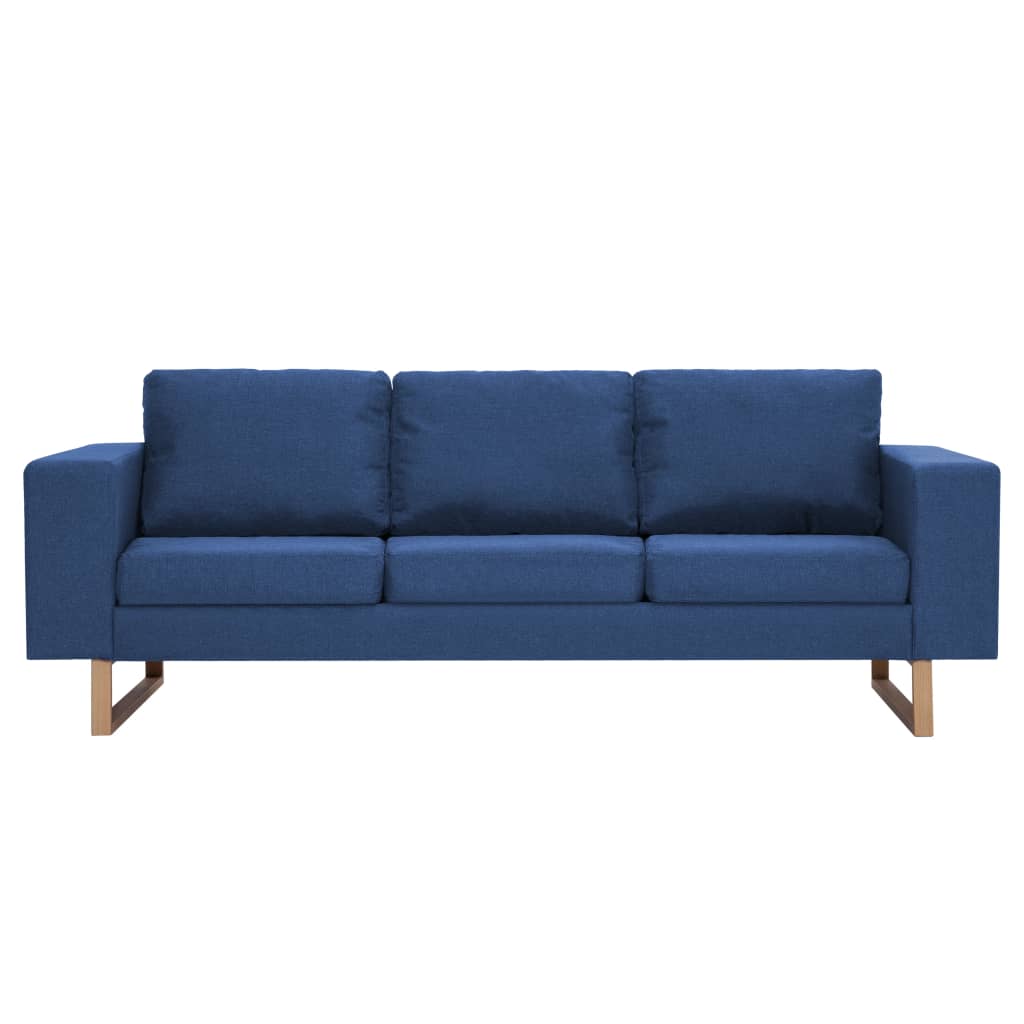 3-personers sofa i stof blå