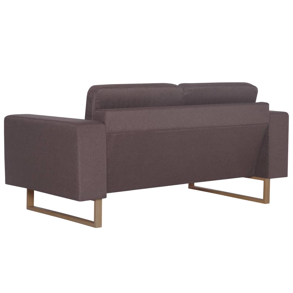 2-personers sofa i stof gråbrun