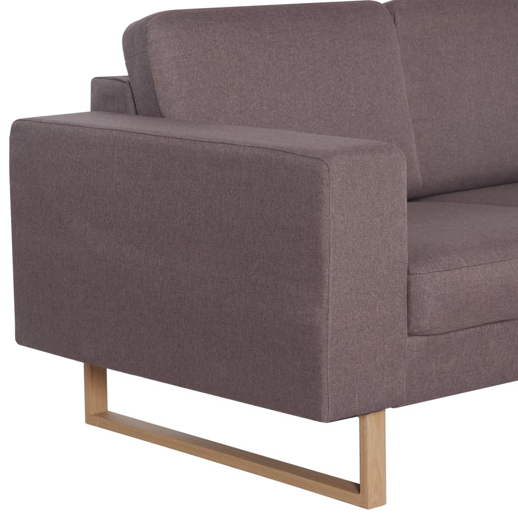 2-personers sofa i stof gråbrun