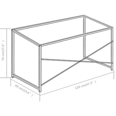 computerbord 120 x 60 x 70 cm hvid og egetræsfarve