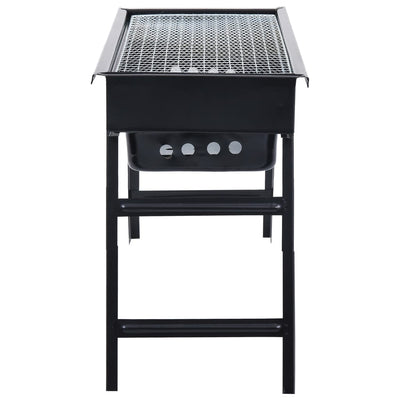 bærbar campinggrill 60x22,5x33 cm stål