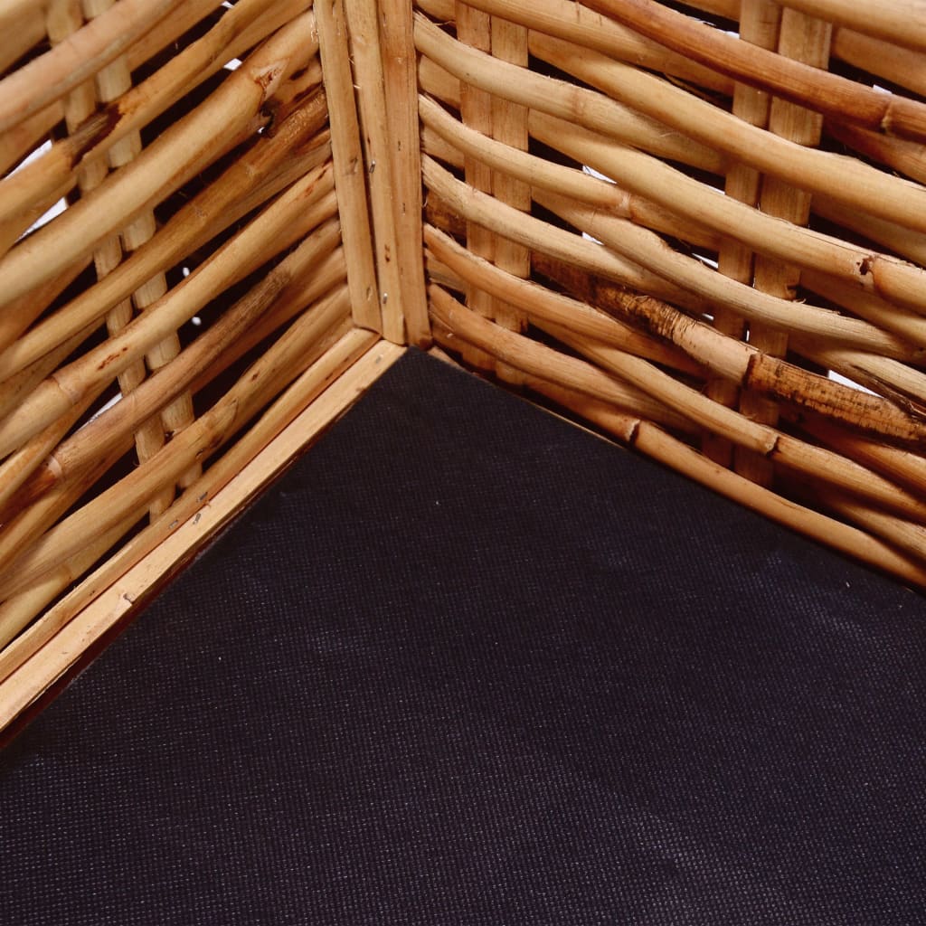 sofasæt 2 dele med hynder naturlig rattan