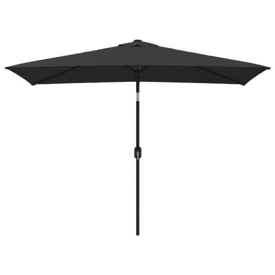 parasol 300x200 cm metalstang sort