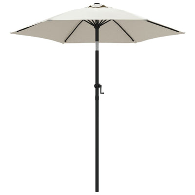 parasol 200 x 224 cm aluminium sandfarvet