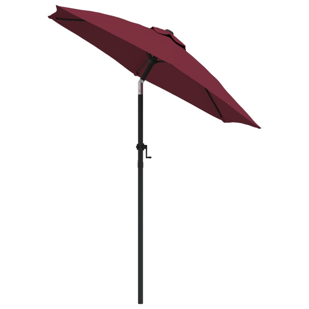 parasol 200x224 cm aluminium bordeaux